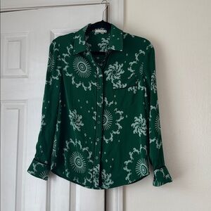 Piamita Nan Print Novelty Carousel Silk Top size XS